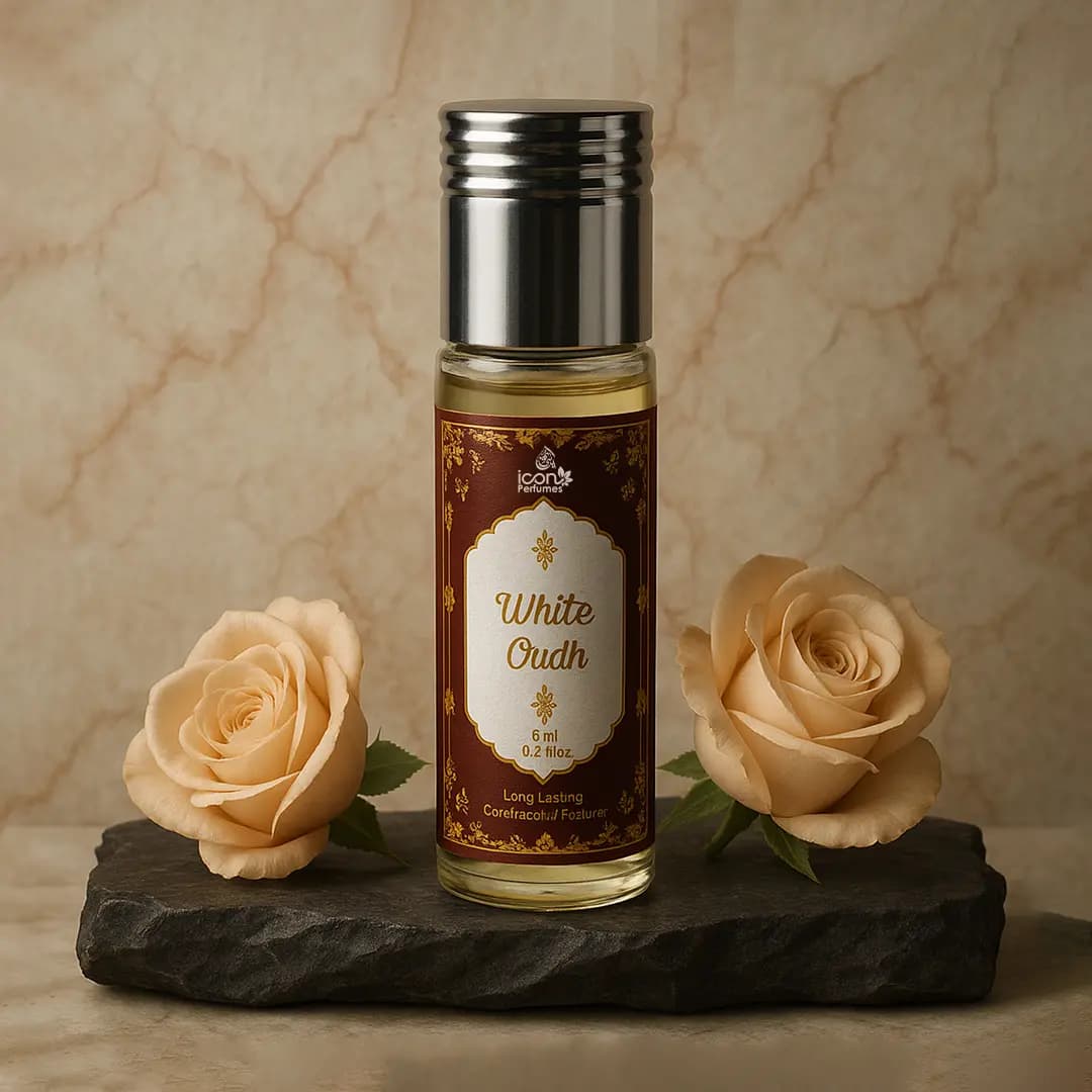 White Oudh Roll On Attar 6ml By Icon Perfume- icon perfumes